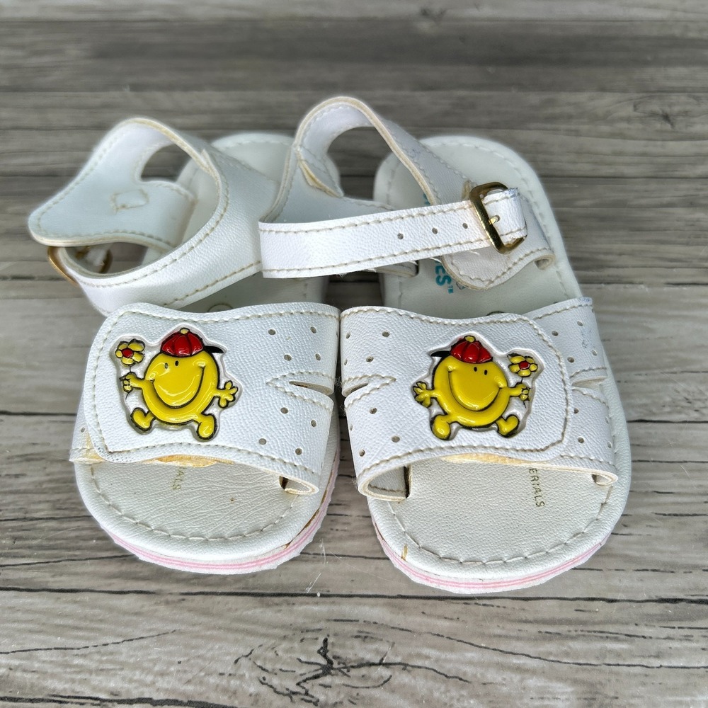 Vintage Sun Bunnies Toddler Sandals Size 5 Mr. Happy